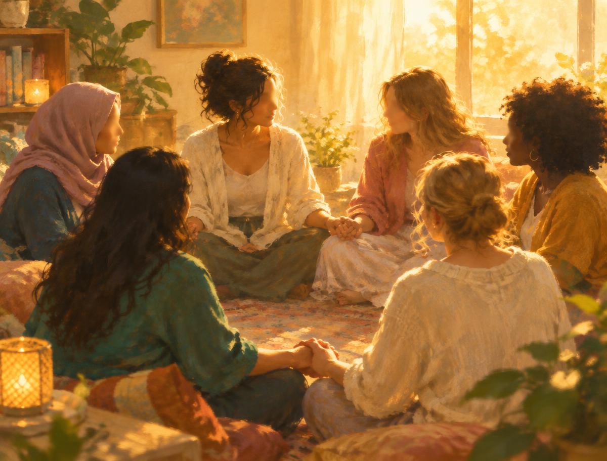 Women supporting each other
